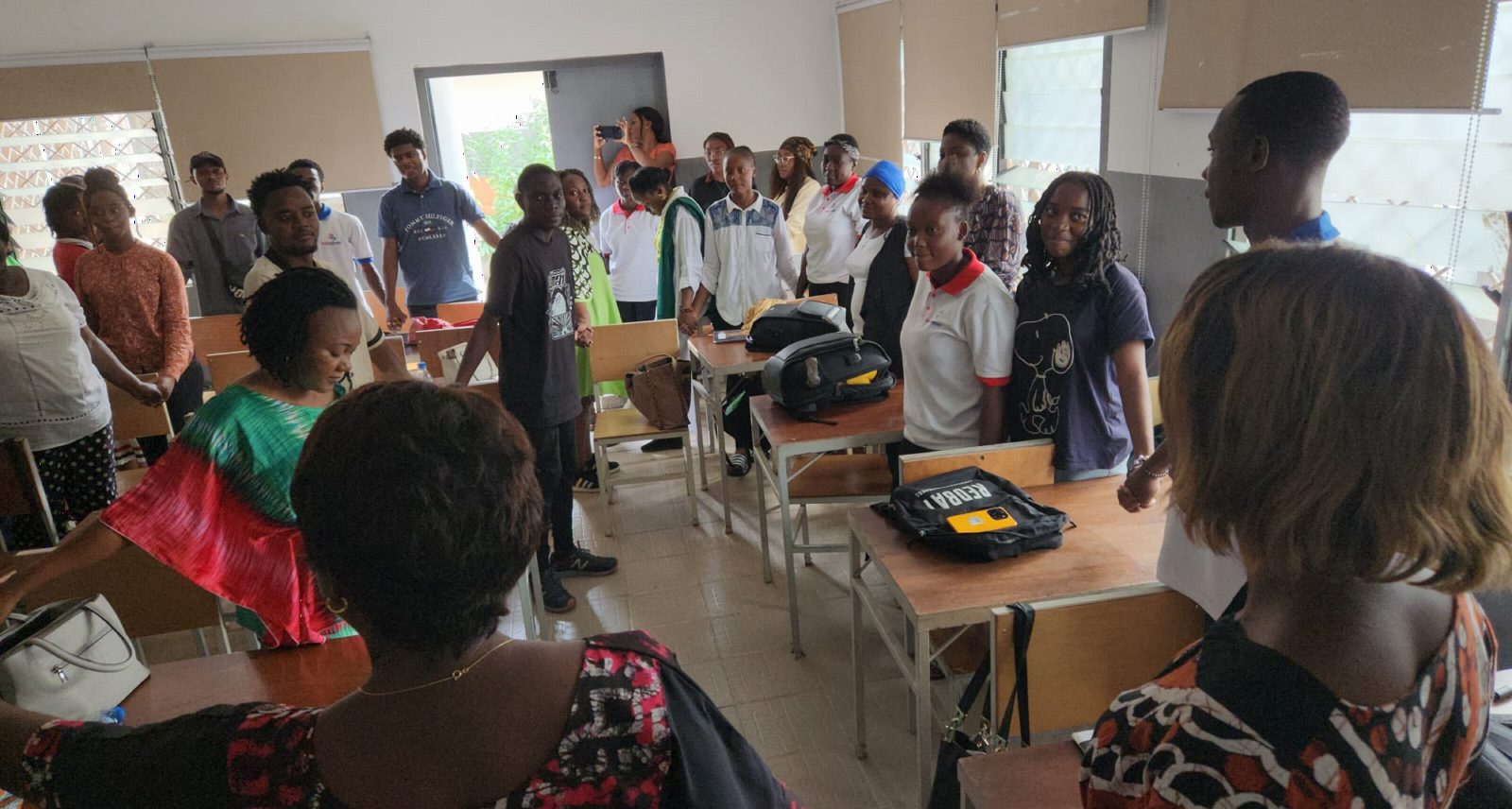 Jeunes en formation dans le cadre du programme GENIUS